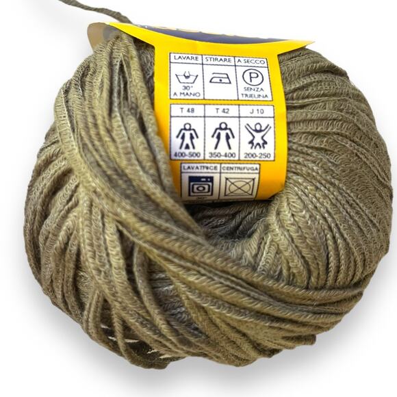 2 Skeins FB Assisi by Bertagna Filati  Cotton Linen Italian Yarn 🧶 #2783 green - Picture 6 of 7